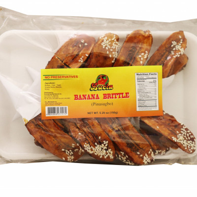 Pinasugbo-banana Brittle