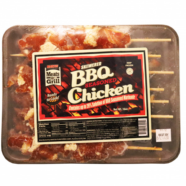 Skewered Bbq Chicken