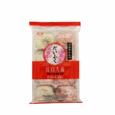 Rice Cake Red White Daifuku Mochi