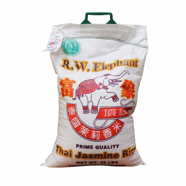 Thai Jasmine Rice 25 Lbs Long Grain